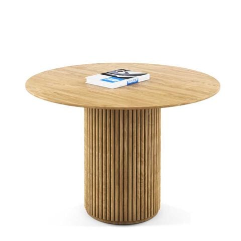 bàn ăn tròn moon dining table