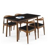 Bộ bàn ghế ăn 4 chỗ XDAILY - Elbow & Luna D
