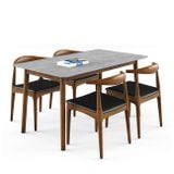 Bộ bàn ghế ăn 4 chỗ XDAILY - Elbow & Luna D