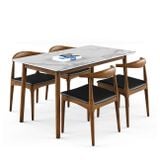 Bộ bàn ghế ăn 4 chỗ XDAILY - Elbow & Luna D
