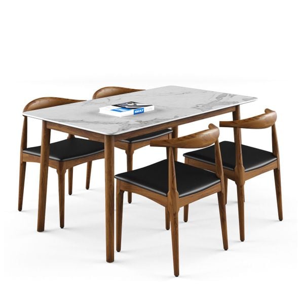 Bộ bàn ghế ăn 4 chỗ XDAILY - Elbow & Luna D