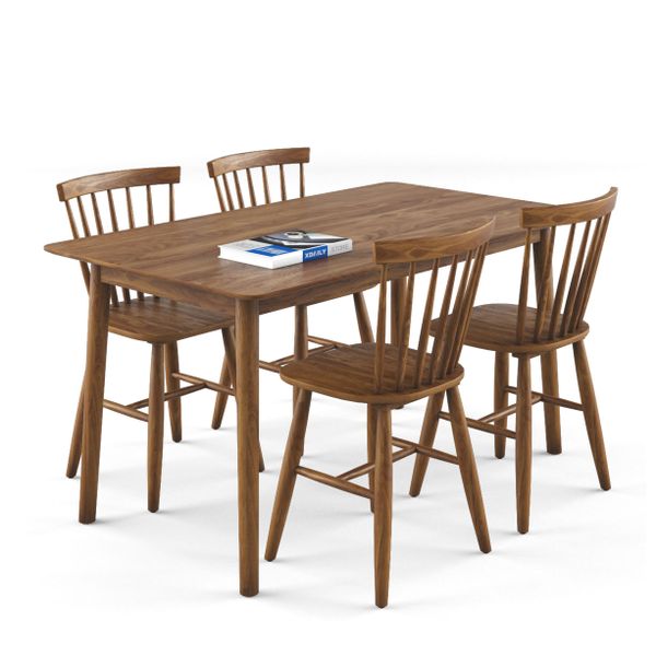 Bộ bàn ghế ăn 4 chỗ XDAILY - Pinstol - Luna G