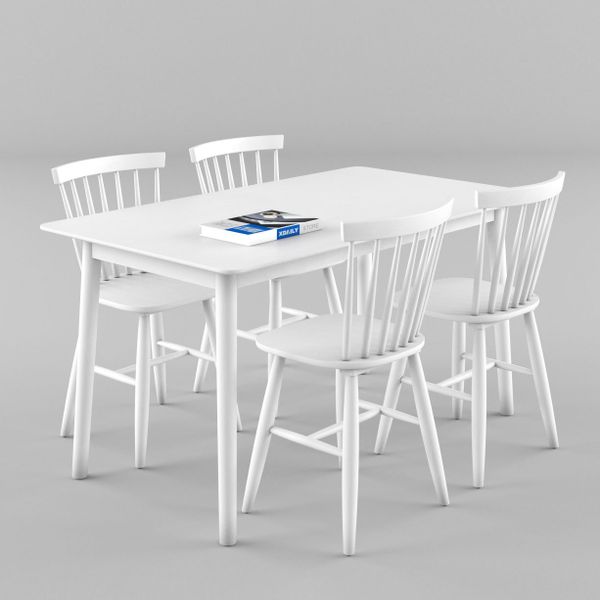 Bộ bàn ghế ăn 4 chỗ XDAILY - Pinstol - Luna G