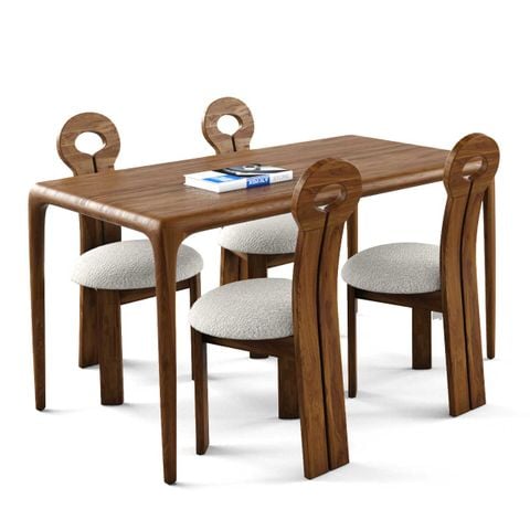 Bộ bàn ghế ăn 4 chỗ - BOLDING - NEVA - N