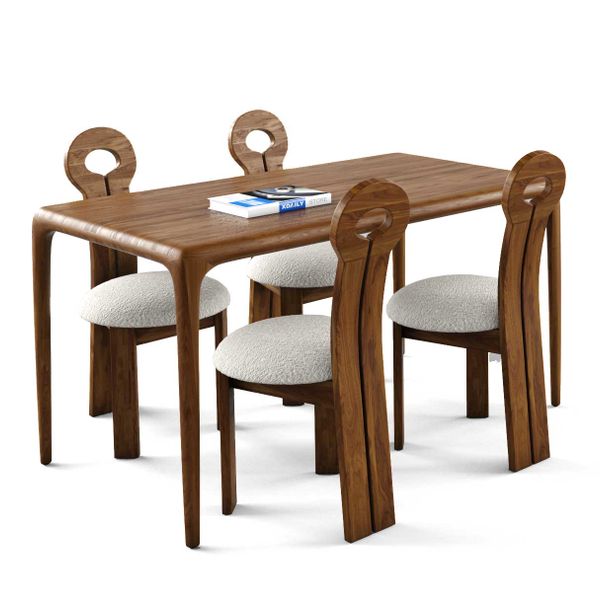 Bộ bàn ghế ăn 4 chỗ - BOLDING - NEVA - TN