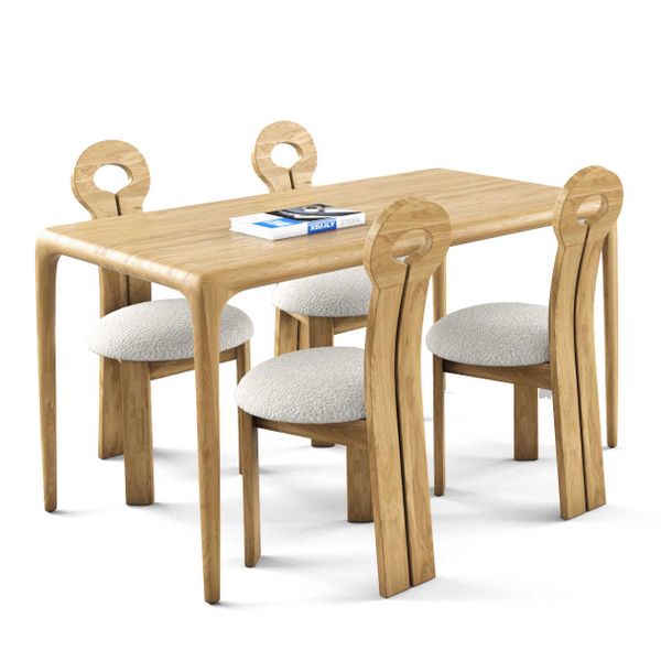 Bộ bàn ghế ăn 4 chỗ - BOLDING - NEVA - TN