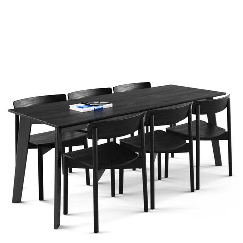 Bộ bàn ghế ăn 6 chỗ - Cross - Howard - D