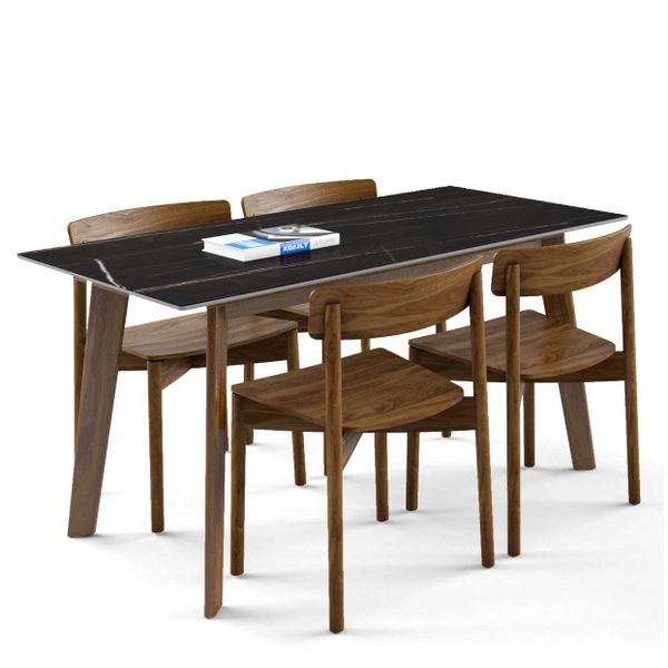 Bộ bàn ghế ăn 4 chỗ - Cross - Howard - N