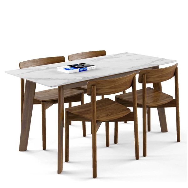 Bộ bàn ghế ăn 4 chỗ - Cross - Howard - N