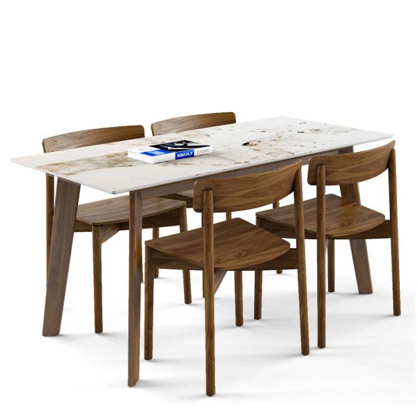 Bộ bàn ghế ăn 4 chỗ - Cross - Howard - N