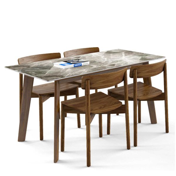 Bộ bàn ghế ăn 4 chỗ - Cross - Howard - N