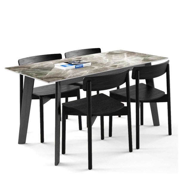 Bộ bàn ghế ăn 4 chỗ - Cross - Howard - D