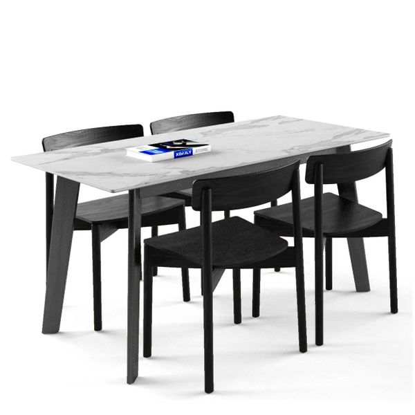 Bộ bàn ghế ăn 4 chỗ - Cross - Howard - D