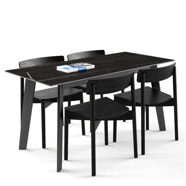 Bộ bàn ghế ăn 4 chỗ - Cross - Howard - D