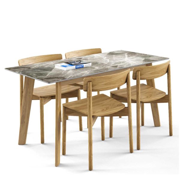 Bộ bàn ghế ăn 4 chỗ - Cross - Howard - TN