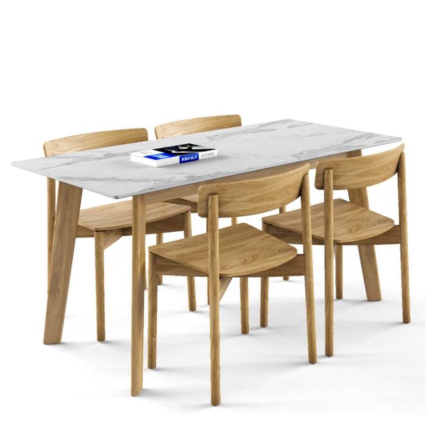 Bộ bàn ghế ăn 4 chỗ - Cross - Howard - TN