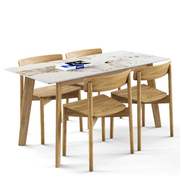 Bộ bàn ghế ăn 4 chỗ - Cross - Howard - TN