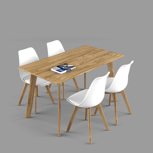 Bộ bàn ghế ăn XDAILY - Eames - Howard