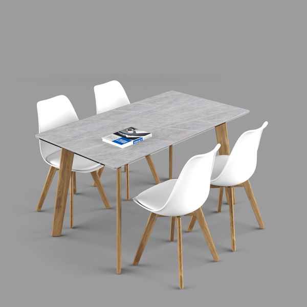 Bộ bàn ghế ăn XDAILY - Eames - Howard