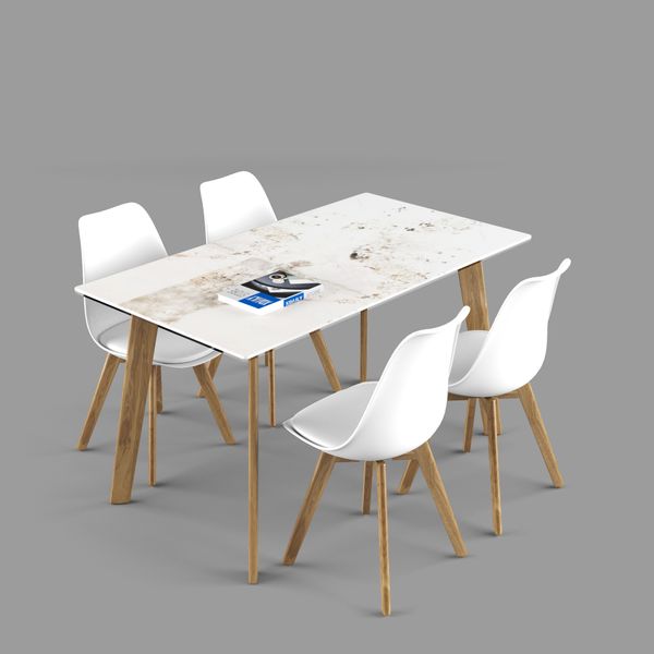 Bộ bàn ghế ăn XDAILY - Eames - Howard