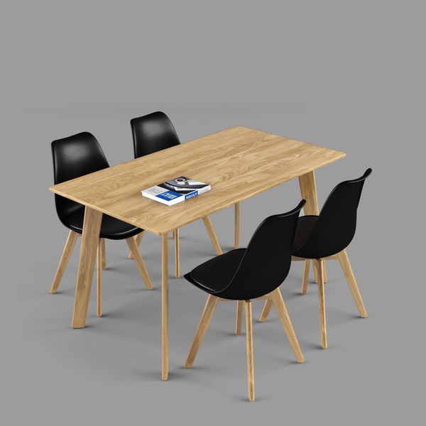 Bộ bàn ghế ăn XDAILY - Eames - Howard