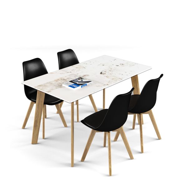 Bộ bàn ghế ăn XDAILY - Eames - Howard