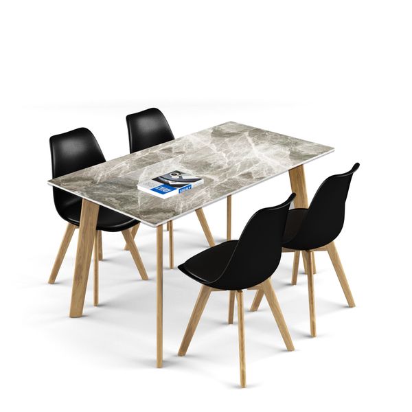 Bộ bàn ghế ăn XDAILY - Eames - Howard