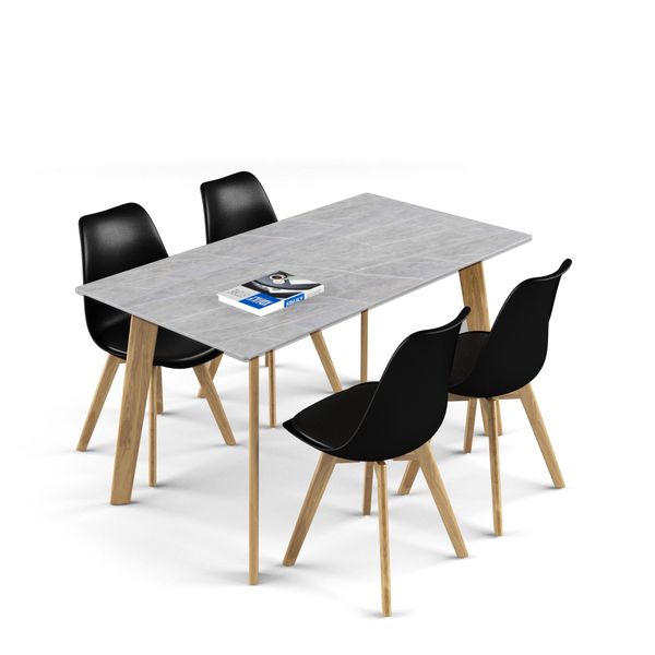 Bộ bàn ghế ăn XDAILY - Eames - Howard