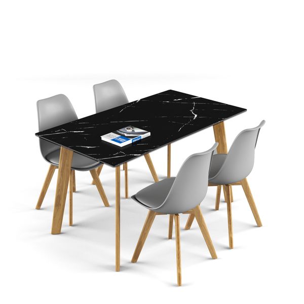 Bộ bàn ghế ăn XDAILY - Eames - Howard