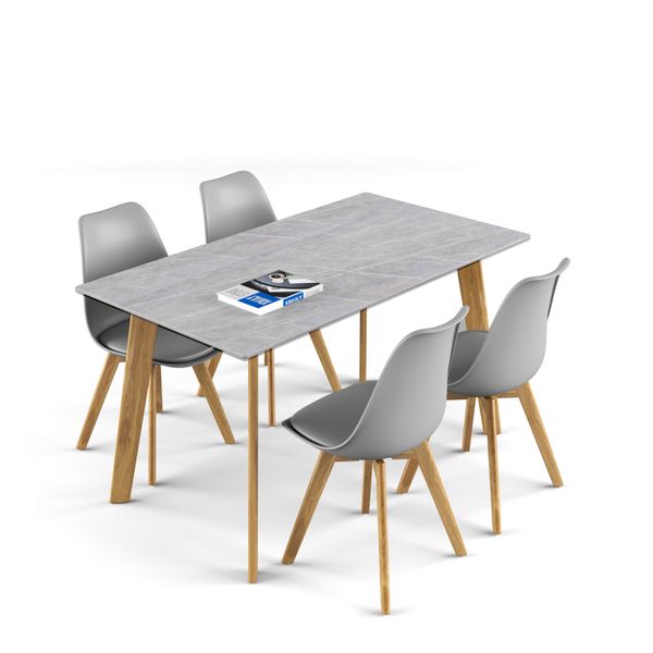 Bộ bàn ghế ăn XDAILY - Eames - Howard