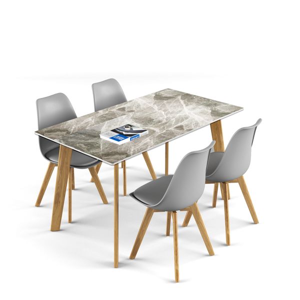 Bộ bàn ghế ăn XDAILY - Eames - Howard