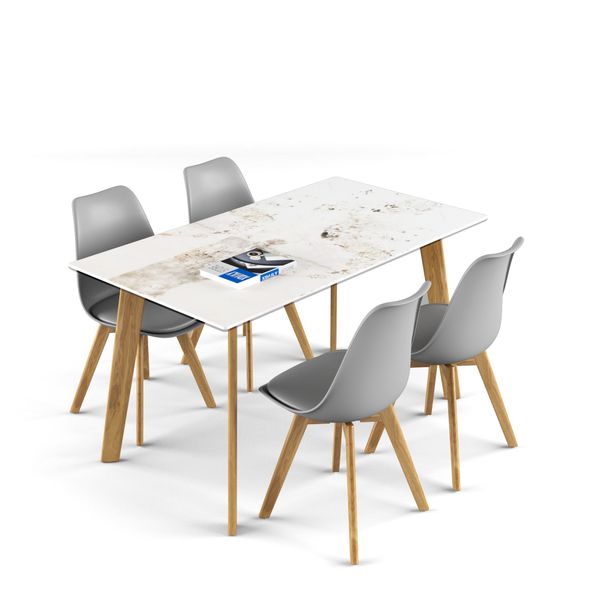 Bộ bàn ghế ăn XDAILY - Eames - Howard