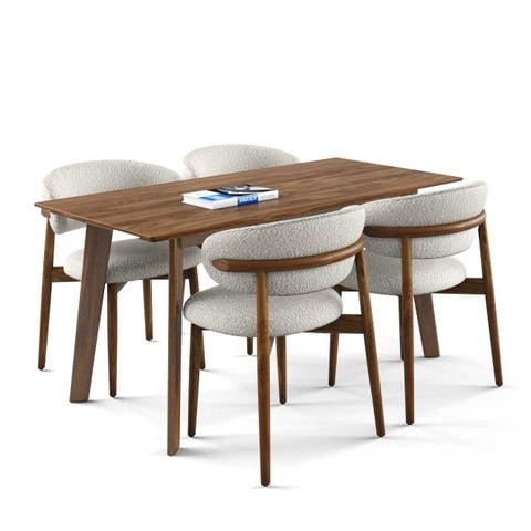 Bộ bàn ghế ăn 4 chỗ - OLENDO - HOWARD - N