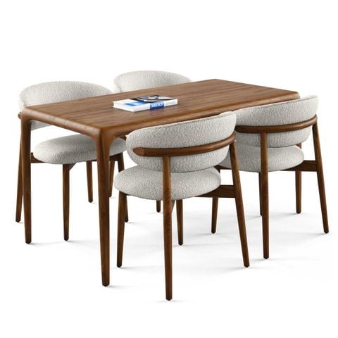 Bộ bàn ghế ăn 4 chỗ - OLENDO - NEVA D