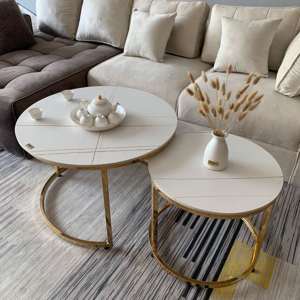 Bàn trà mạ vàng CC8