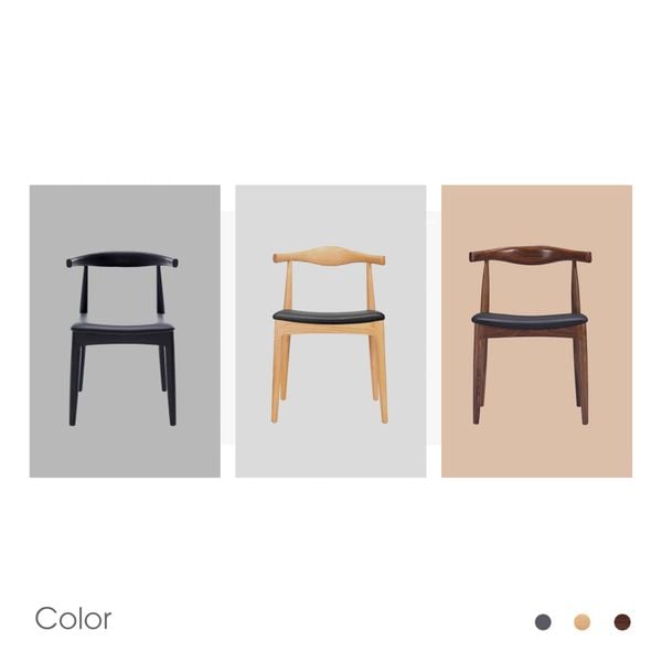 GHẾ ĂN XDAILY - GHẾ SỪNG BÒ ĐỆM VUÔNG