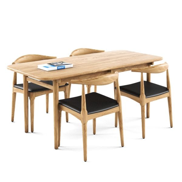 GHẾ ĂN XDAILY - GHẾ SỪNG BÒ ĐỆM VUÔNG