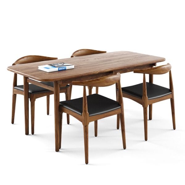 GHẾ ĂN XDAILY - GHẾ SỪNG BÒ ĐỆM VUÔNG