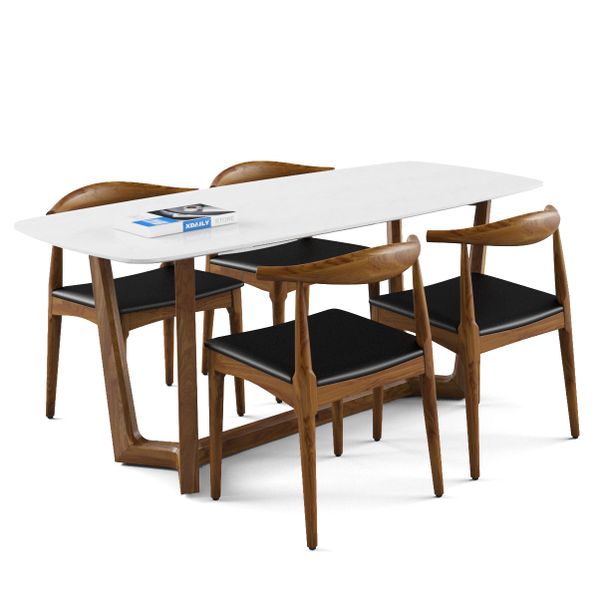 Bộ bàn ghế ăn 4 chỗ - Elbow - Concord N
