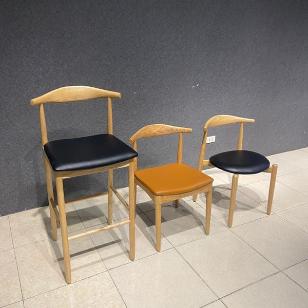 GHẾ ĂN XDAILY - GHẾ SỪNG BÒ ĐỆM VUÔNG