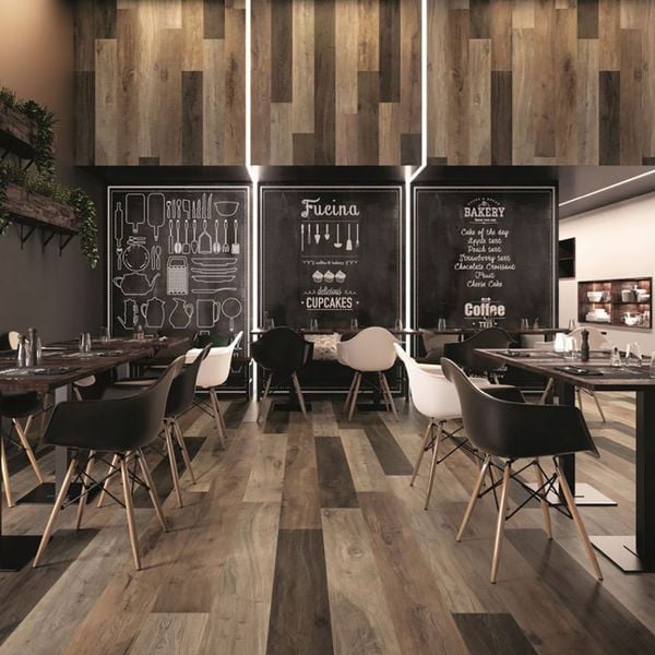 Ghế thuyền nhựa - chân gỗ - E14