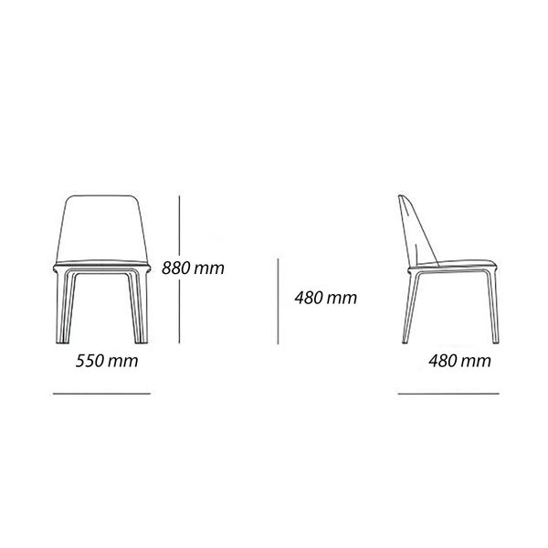 Ghế ăn Grace không tay V4-A