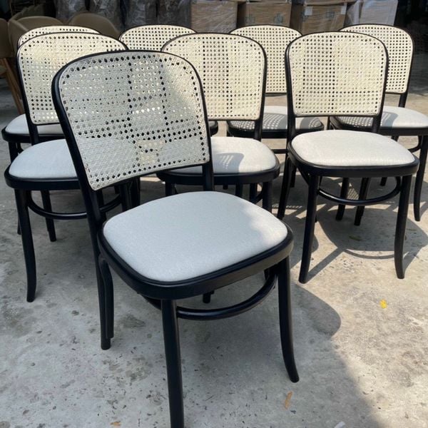 Ghế ăn Thonet tựa mây