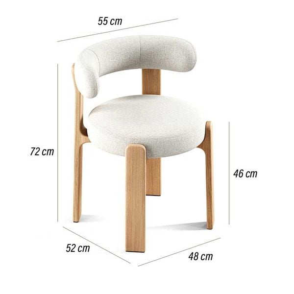 Ghế ăn XDAILY - GRANITE CHAIR | Ghế ăn gỗ cao cấp