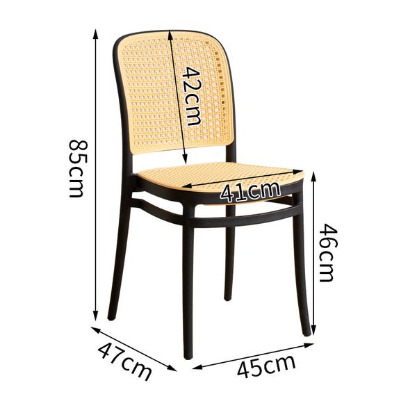 Ghế ăn XDAILY - Thonet mây nhựa