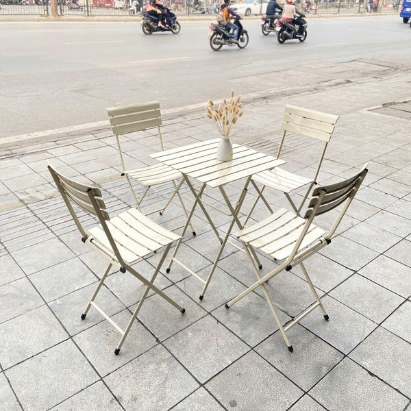 Bàn cafe gấp gọn XDAILY - Patio sắt