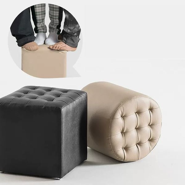 Ghế đôn tròn rít khuy