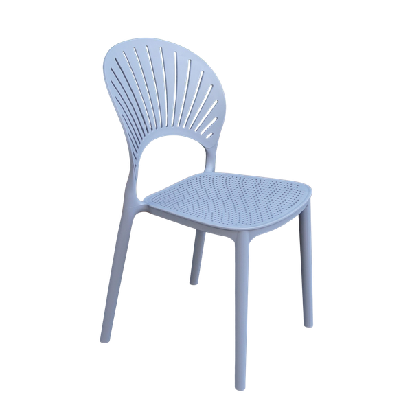 Ghế nhựa đúc XDAILY - Ghế nan quạt lưng cánh hoa | Ghế cà phê đẹp.