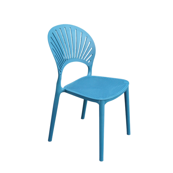 Ghế nhựa đúc XDAILY - Ghế nan quạt lưng cánh hoa | Ghế cà phê đẹp.