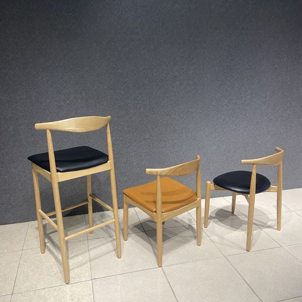 GHẾ ĂN XDAILY - GHẾ SỪNG BÒ ĐỆM TRÒN